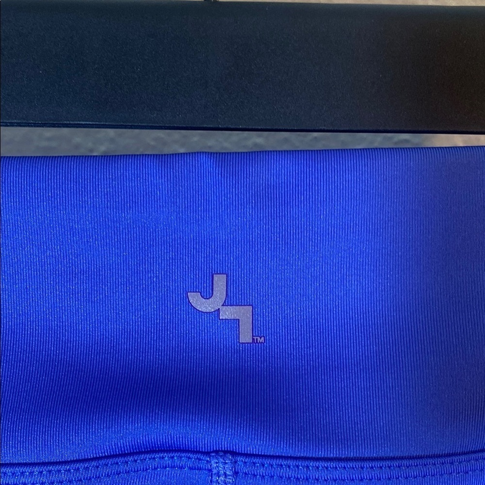 Joylab Colorblock Mid Rise Capri Length Leggings - Blue and Mint - Picture 3 of 3